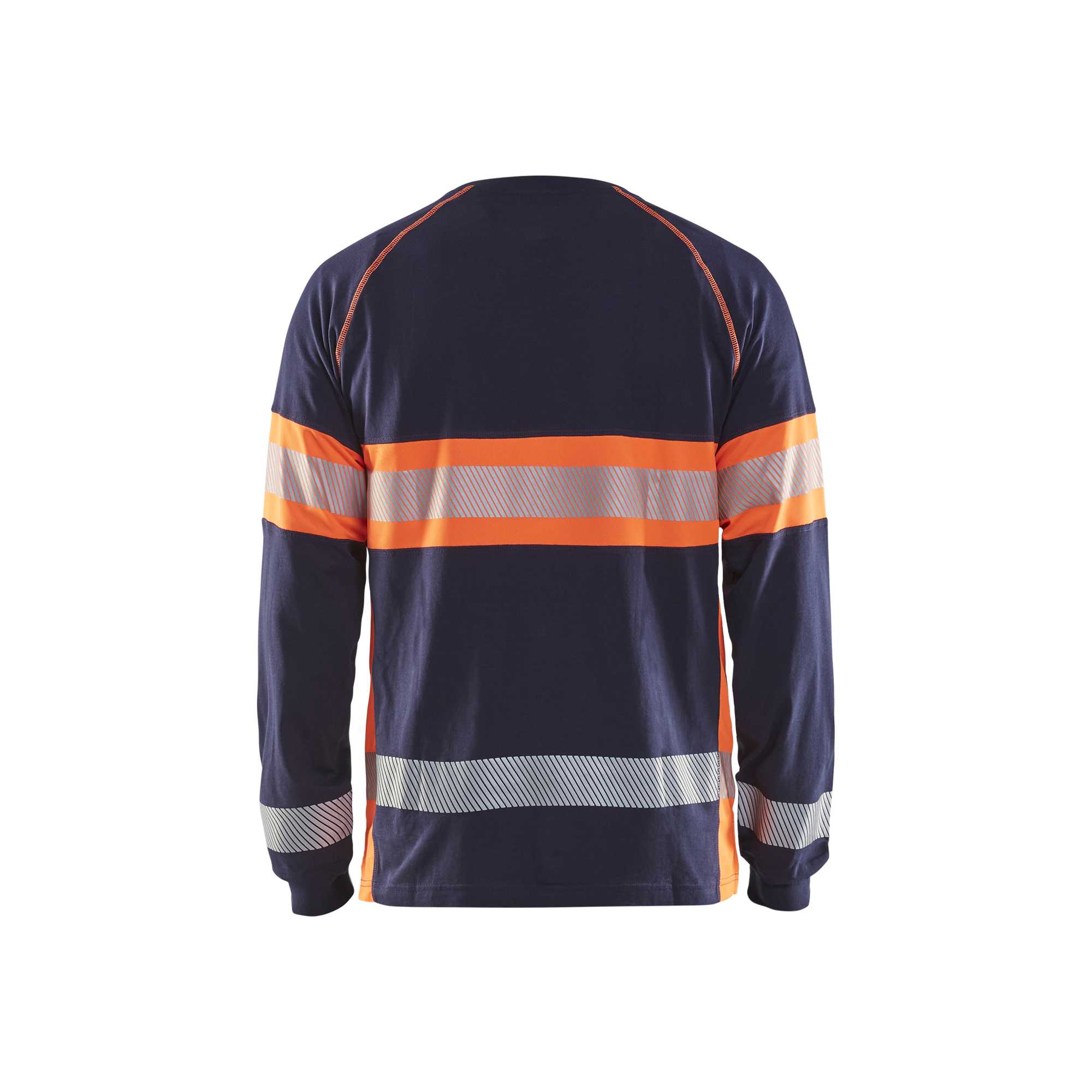 BLAKLADER 35101030 Hi Vis Long Sleeved T Shirt Hi Vis Reflective Long Sleeve Work T-Shirt MEN - 100% Cotton
